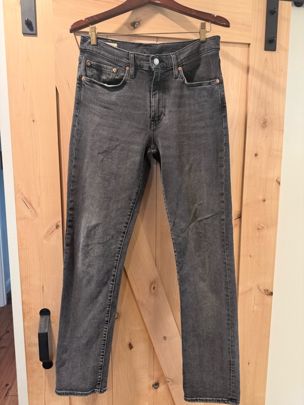 Levi's Men's Charcoal Slim Straight Jeans